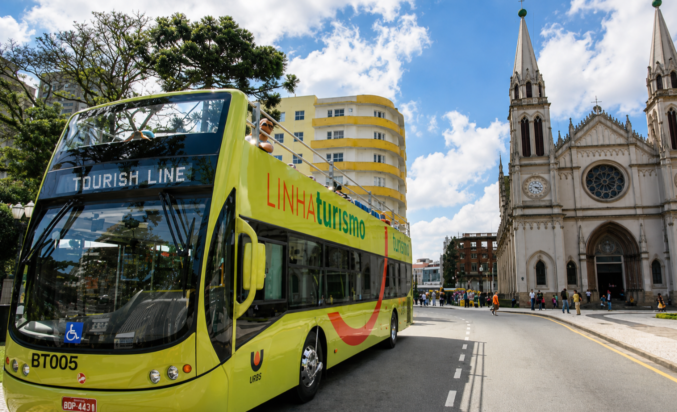 Ônibus da Linha Turismo de Curitiba